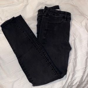 Black washed skinny jeans